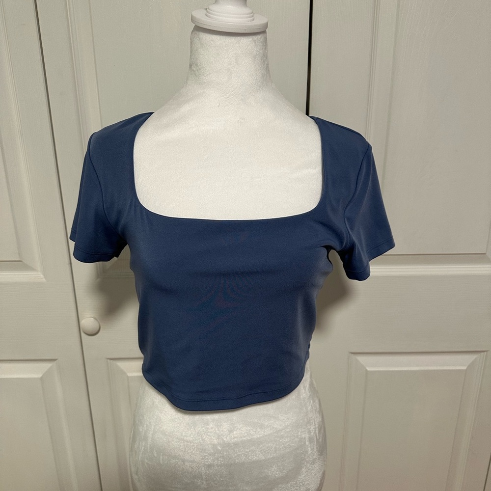 Aerie square neck women’s blue top